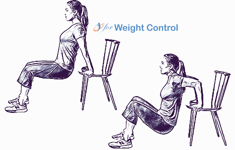 forweightcontrol triceps dip - For Weight Control